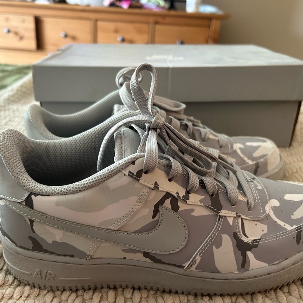 Air Force One Grey Camouflaged Shoes